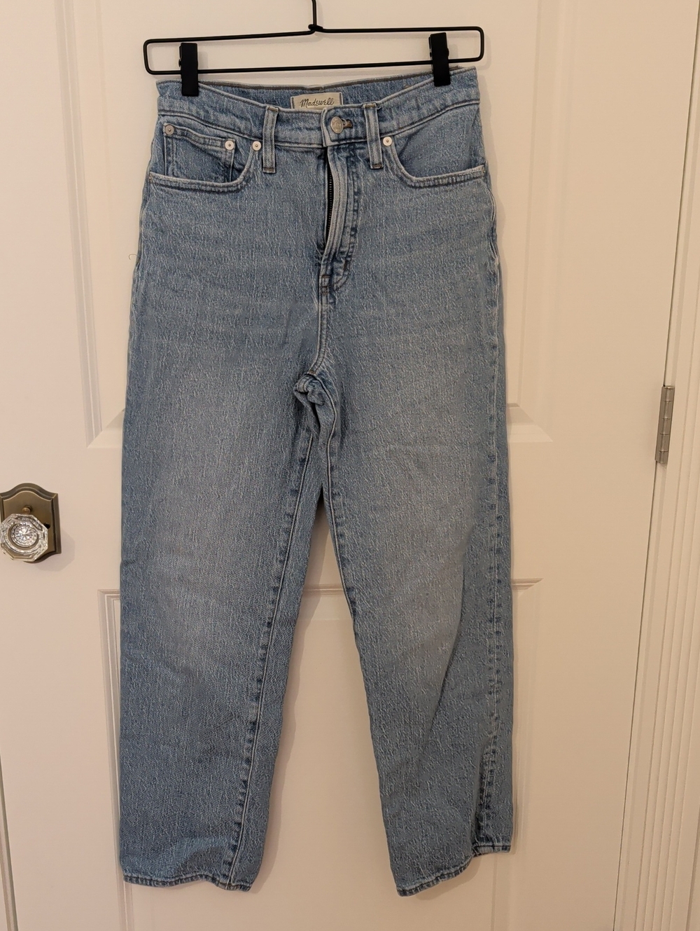Madewell Straight-Leg Jeans in Light Blue Wash